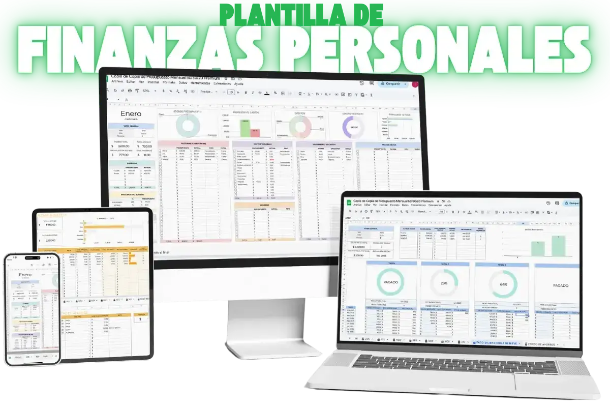 Plantilla de Finanzas Personales - Dispositivos